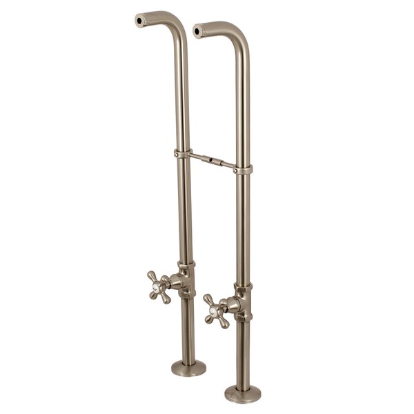 Freestanding Supply Line Package, Brushed Nickel